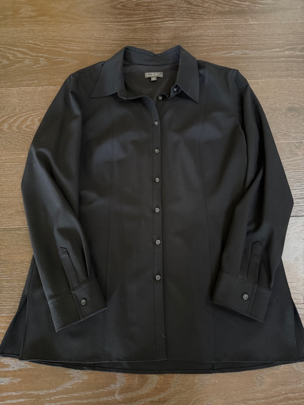 Classiques Entier Black Blouse with Collar